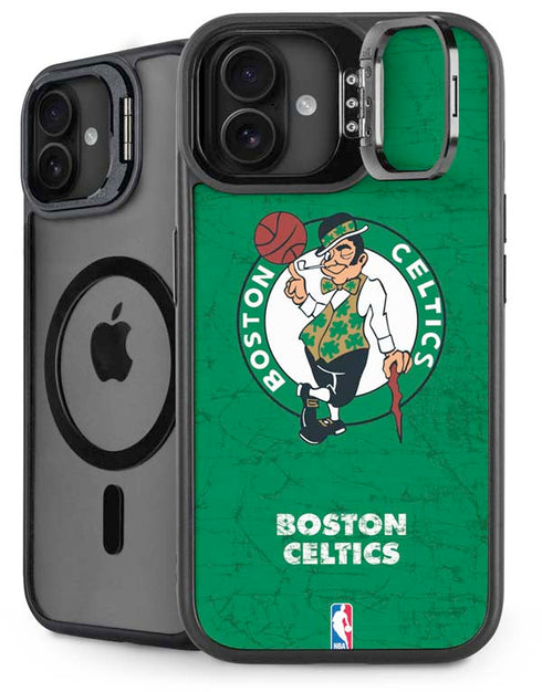 NBA Boston Celtics Green Primary Logo iPhone 16 Kickstand Case