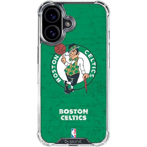 NBA Boston Celtics Green Primary Logo iPhone 16 Plus Clear Case