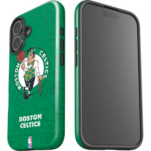 NBA Boston Celtics Green Primary Logo iPhone 16 Plus Impact Case
