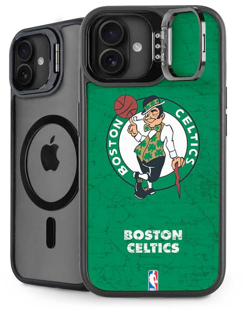 NBA Boston Celtics Green Primary Logo iPhone 16 Plus Kickstand Case