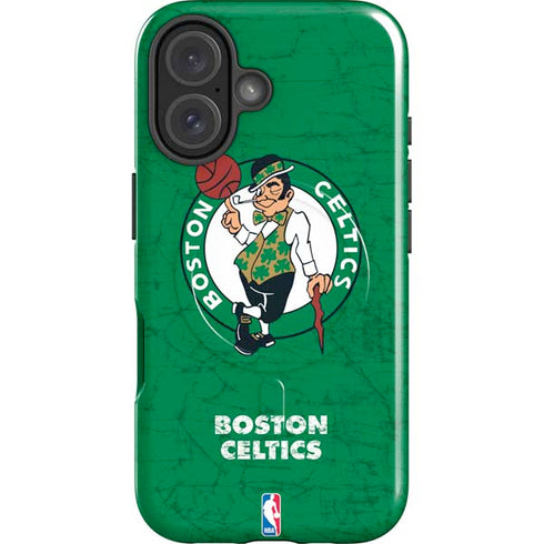 NBA Boston Celtics Green Primary Logo iPhone 16 Plus Magsafe Impact Case