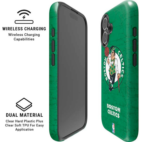 NBA Boston Celtics Green Primary Logo iPhone 16 Plus Magsafe Impact Case