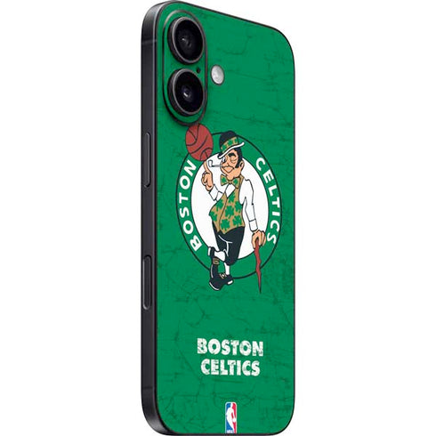NBA Boston Celtics Green Primary Logo iPhone 16 Plus Skin