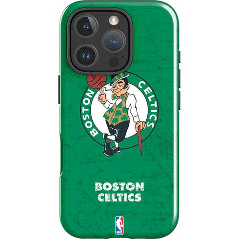 NBA Boston Celtics Green Primary Logo iPhone 16 Pro Impact Case