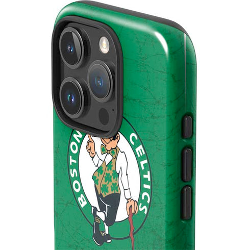 NBA Boston Celtics Green Primary Logo iPhone 16 Pro Impact Case