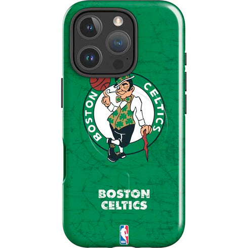 NBA Boston Celtics Green Primary Logo iPhone 16 Pro Magsafe Impact Case