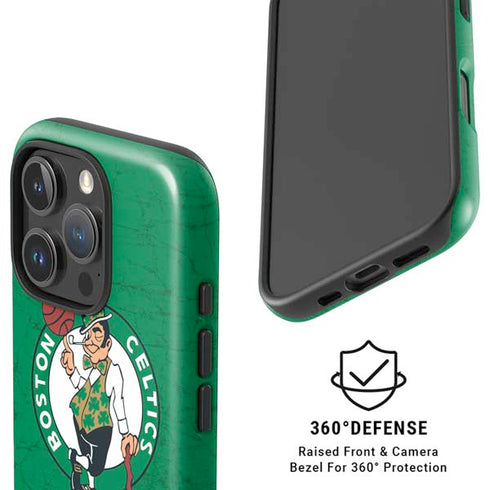 NBA Boston Celtics Green Primary Logo iPhone 16 Pro Magsafe Impact Case