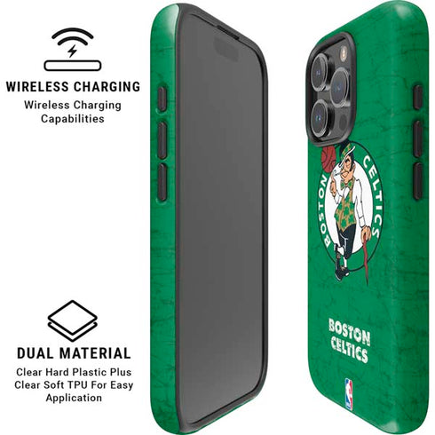 NBA Boston Celtics Green Primary Logo iPhone 16 Pro Magsafe Impact Case