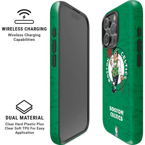 NBA Boston Celtics Green Primary Logo iPhone 16 Pro Max Magsafe Impact Case