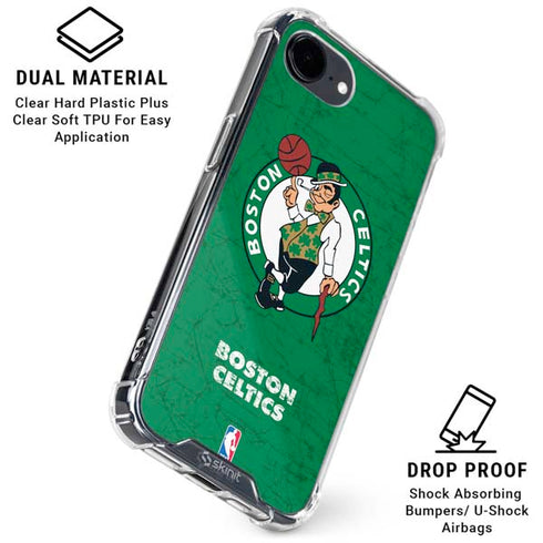 NBA Boston Celtics Green Primary Logo iPhone 16e Clear Case