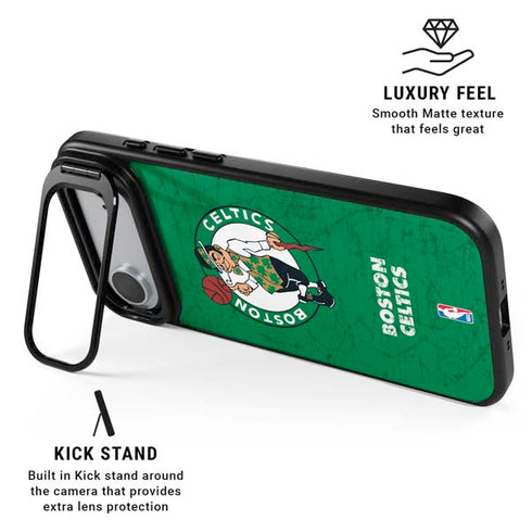 NBA Boston Celtics Green Primary Logo iPhone 17 Air Kickstand Case