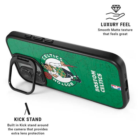 NBA Boston Celtics Green Primary Logo iPhone 17 Kickstand Case
