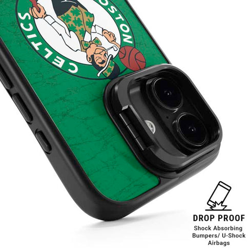 NBA Boston Celtics Green Primary Logo iPhone 17 Kickstand Case