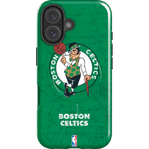 NBA Boston Celtics Green Primary Logo iPhone 17 Magsafe Impact Case