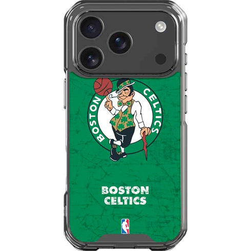 NBA Boston Celtics Green Primary Logo iPhone 17 Pro Clear Case