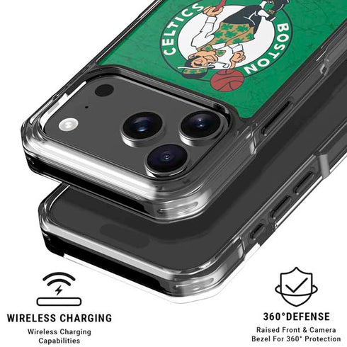 NBA Boston Celtics Green Primary Logo iPhone 17 Pro Clear Case