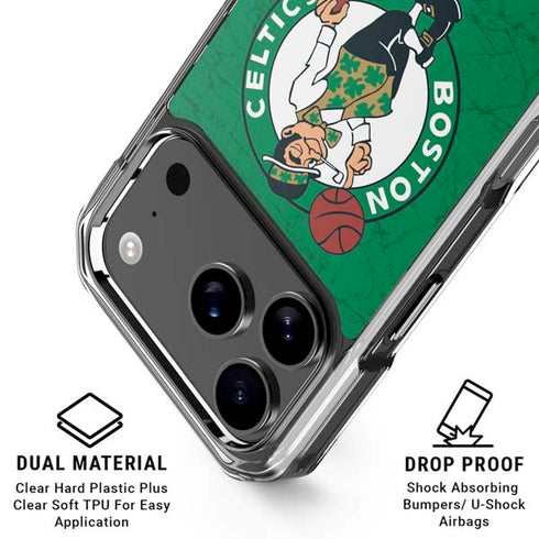 NBA Boston Celtics Green Primary Logo iPhone 17 Pro Clear Case