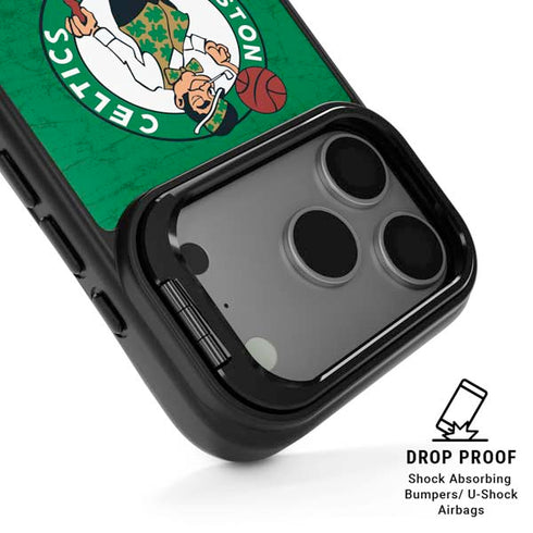 NBA Boston Celtics Green Primary Logo iPhone 17 Pro Kickstand Case