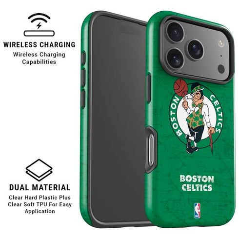 NBA Boston Celtics Green Primary Logo iPhone 17 Pro Magsafe Impact Case