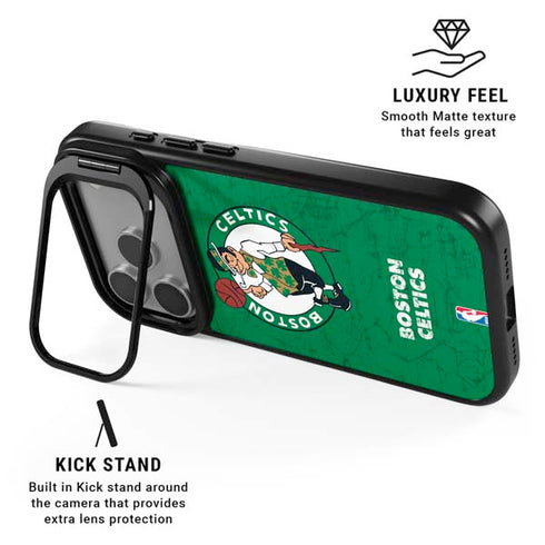 NBA Boston Celtics Green Primary Logo iPhone 17 Pro Max Kickstand Case