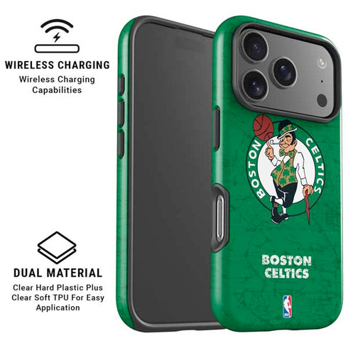 NBA Boston Celtics Green Primary Logo iPhone 17 Pro Max Magsafe Impact Case