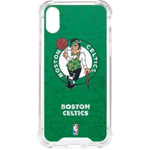 NBA Boston Celtics Green Primary Logo iPhone XS Clear Case