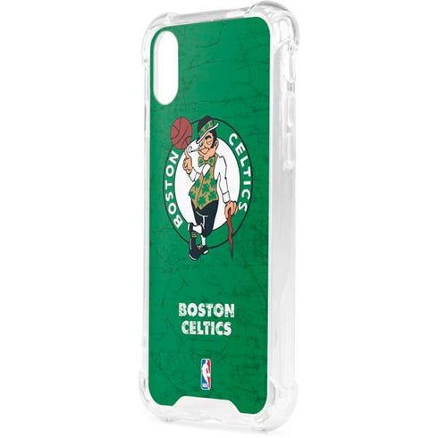 NBA Boston Celtics Green Primary Logo iPhone XS Clear Case