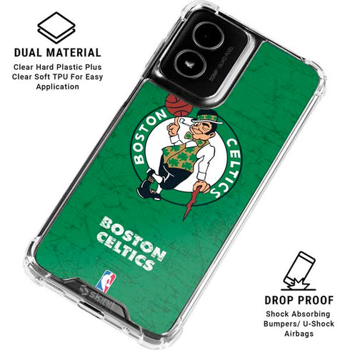 NBA Boston Celtics Green Primary Logo Moto G Power 5G (2024) Clear Case