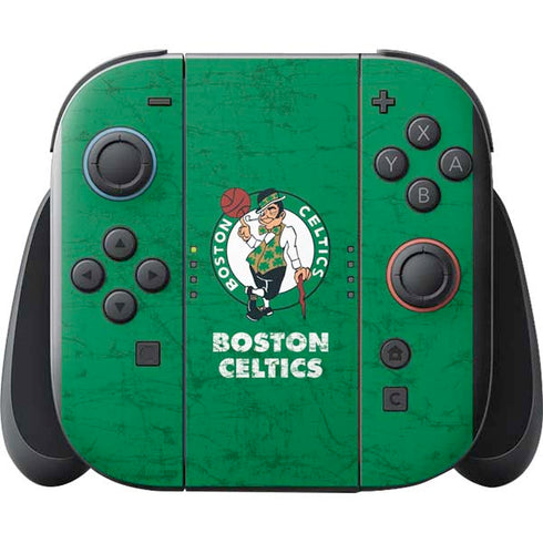 NBA Boston Celtics Green Primary Logo Nintendo Switch 2 (2025) with Joy-Con Skin