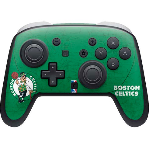 NBA Boston Celtics Green Primary Logo Nintendo Switch 2 (2025) Pro Controller Skin