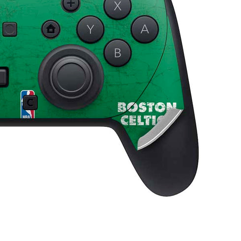 NBA Boston Celtics Green Primary Logo Nintendo Switch 2 (2025) Pro Controller Skin
