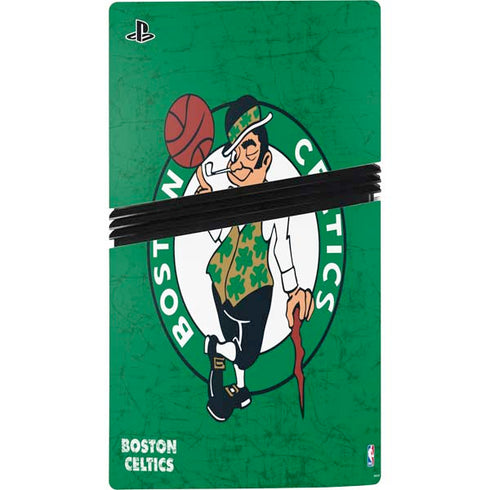 NBA Boston Celtics Green Primary Logo PS5 Pro Console Skin