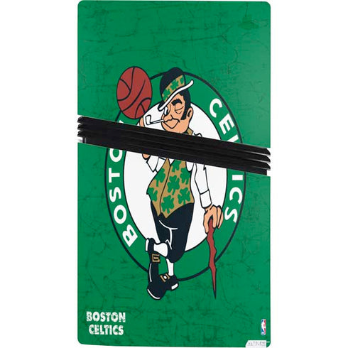 NBA Boston Celtics Green Primary Logo PS5 Pro Console Skin