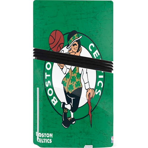 NBA Boston Celtics Green Primary Logo PS5 Pro Disk Bundle Skin