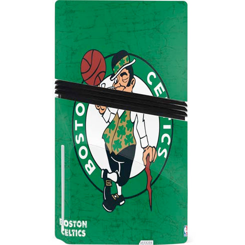 NBA Boston Celtics Green Primary Logo PS5 Pro Disk Console Skin