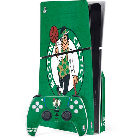 NBA Boston Celtics Green Primary Logo PlayStation PS5 Skins