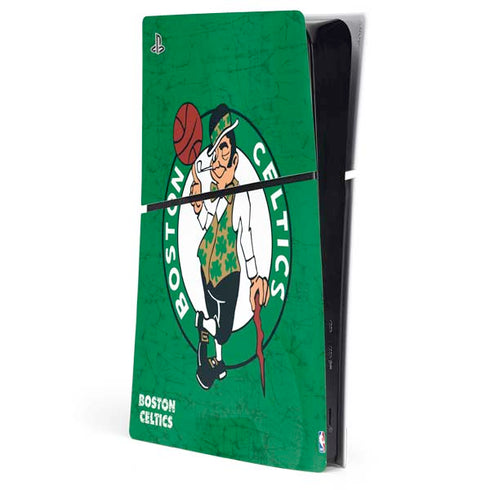NBA Boston Celtics Green Primary Logo PS5 Slim Digital Edition Console Skin