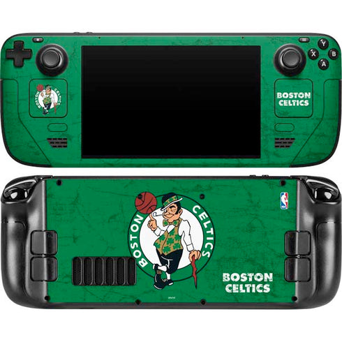 NBA Boston Celtics Green Primary Logo Steam Deck Handheld Gaming Computer OLED Skin