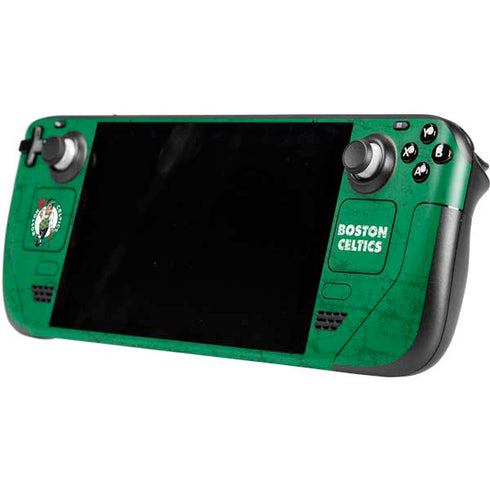 NBA Boston Celtics Green Primary Logo Steam Deck Handheld Gaming Computer OLED Skin