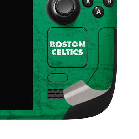 NBA Boston Celtics Green Primary Logo Steam Deck Handheld Gaming Computer OLED Skin