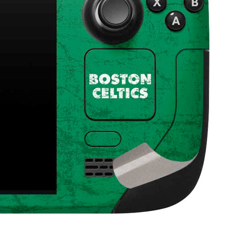 NBA Boston Celtics Green Primary Logo Steam Deck Handheld Gaming Computer Skin