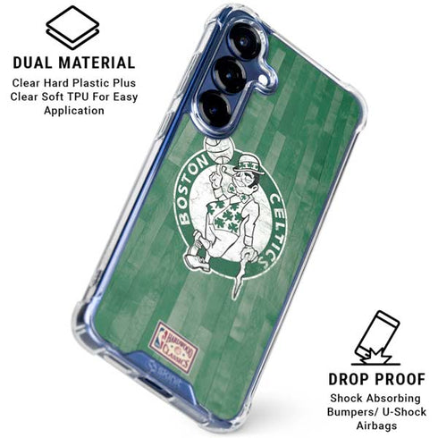 NBA Boston Celtics Hardwood Classics Galaxy S25 Clear Case
