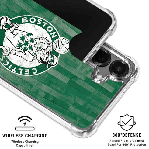 NBA Boston Celtics Hardwood Classics Galaxy S26 Plus Clear Case