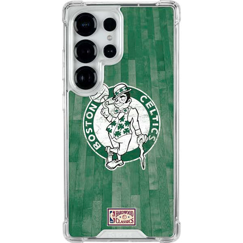 NBA Boston Celtics Hardwood Classics Galaxy S26 Ultra Clear Case