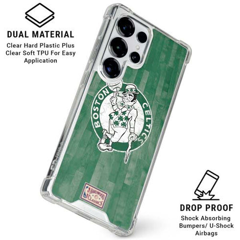 NBA Boston Celtics Hardwood Classics Galaxy S26 Ultra Clear Case