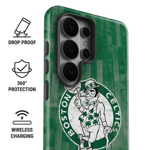 NBA Boston Celtics Hardwood Classics Galaxy S26 Ultra Impact Case