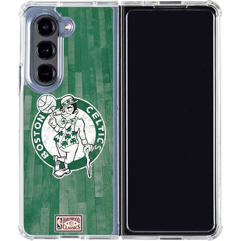 NBA Boston Celtics Hardwood Classics Galaxy Z Fold5 5G Clear Case