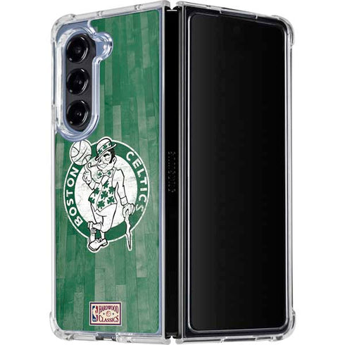 NBA Boston Celtics Hardwood Classics Galaxy Z Fold5 5G Clear Case