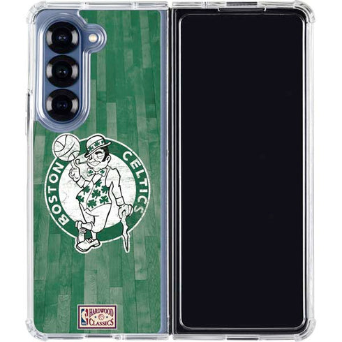 NBA Boston Celtics Hardwood Classics Galaxy Z Fold6 Clear Case