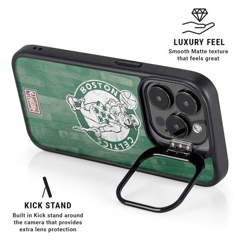 NBA Boston Celtics Hardwood Classics iPhone 15 Pro Kickstand Case